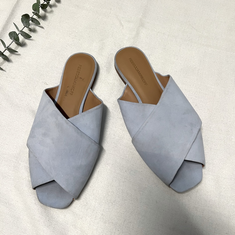Rebecca minkoff size 10 blue suede shoes